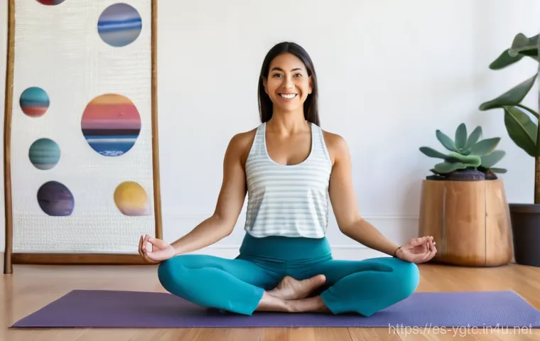 요가강사 영어 수업 팁 - **Prompt:** A diverse group of individuals, male and female, of varying ages and ethnicities, are pr...