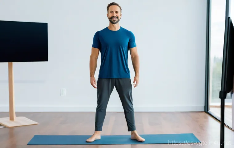 요가강사 프리랜서로 일하기 - **Prompt 2: Joyful Community Yoga Event**
    "A diverse group of 5-6 adults (mixed genders and ages...