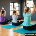요가강사 필수 중점 과목 - **Image Prompt 1: Inclusive and Safely Guided Yoga Practice**
A bright and airy yoga studio fill...